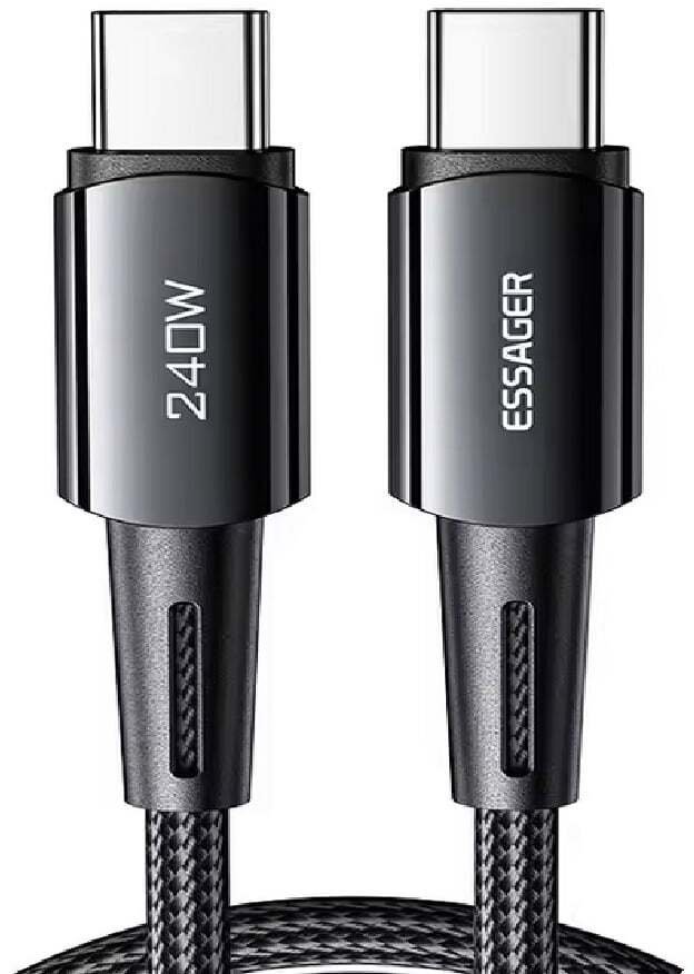 Kabel Essager USB-C do USB-C, szybkie ładowanie, 240W, 2m, 480Mb/s