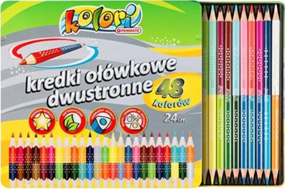 Penmate Kredki Premium Kolori dwustronne 48 kolorówPENMATE