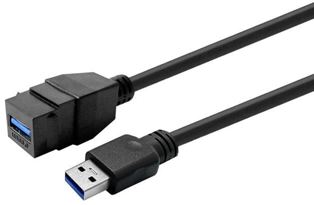 Kabel USB VivoLink Keystone Black USB3.0 A-Female to A-Male (PROKEYUSB3AFM5B)