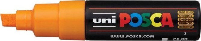 Uni MARKER PLAKATOWY UNI POSCA PC-8K CIEMNO-ŻÓŁTY