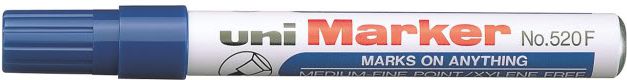 Uni Mitsubishi Pencil Marker 520F niebieski (UN5014)