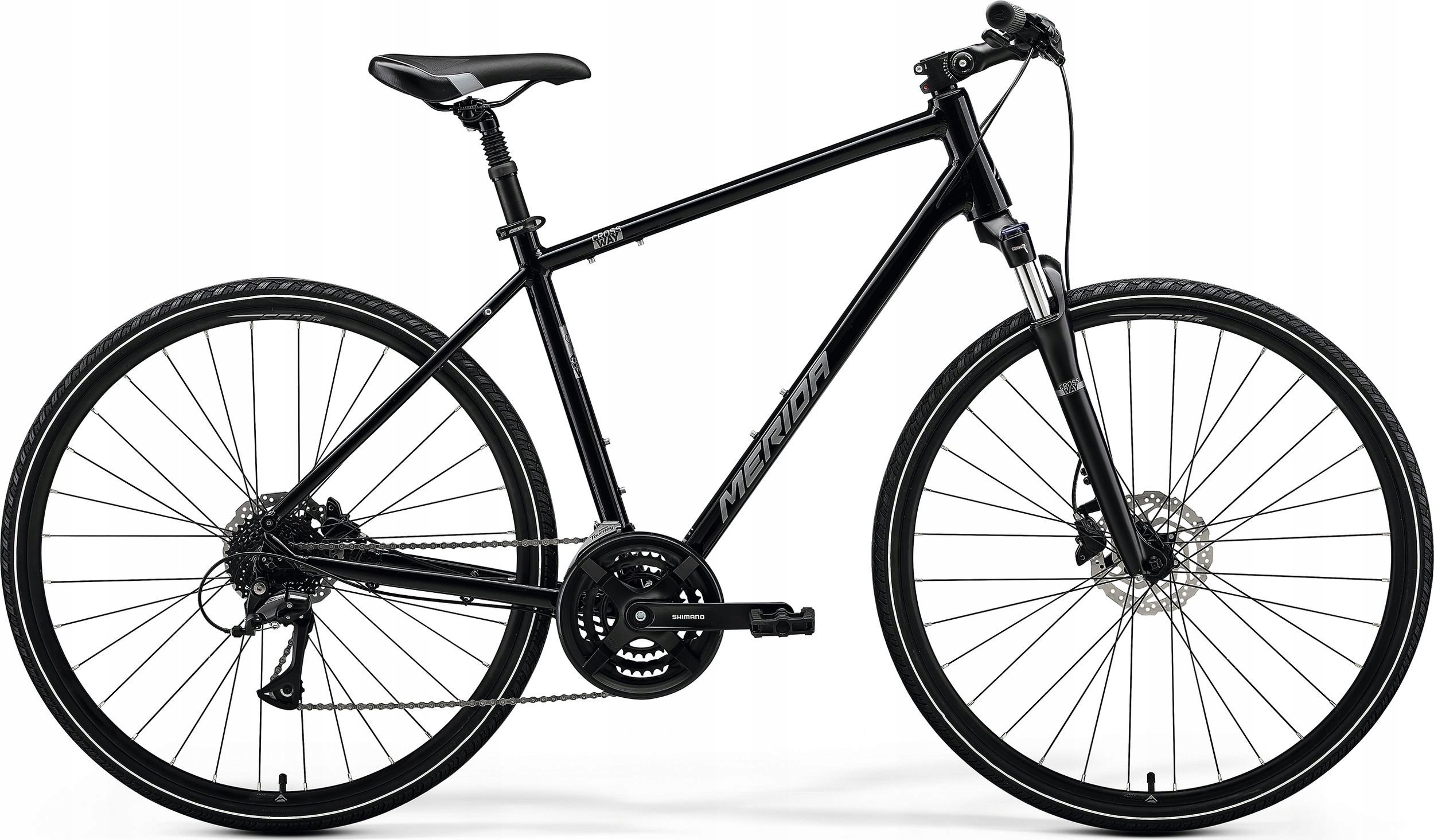 Merida Dviratis Merida Crossway 20 III1 black(silver)-55 cm / L (Dydis: 55 cm / L)