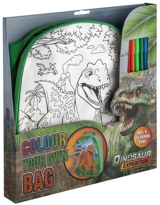 Zip & Zoe Plecak do kolorowania Dino