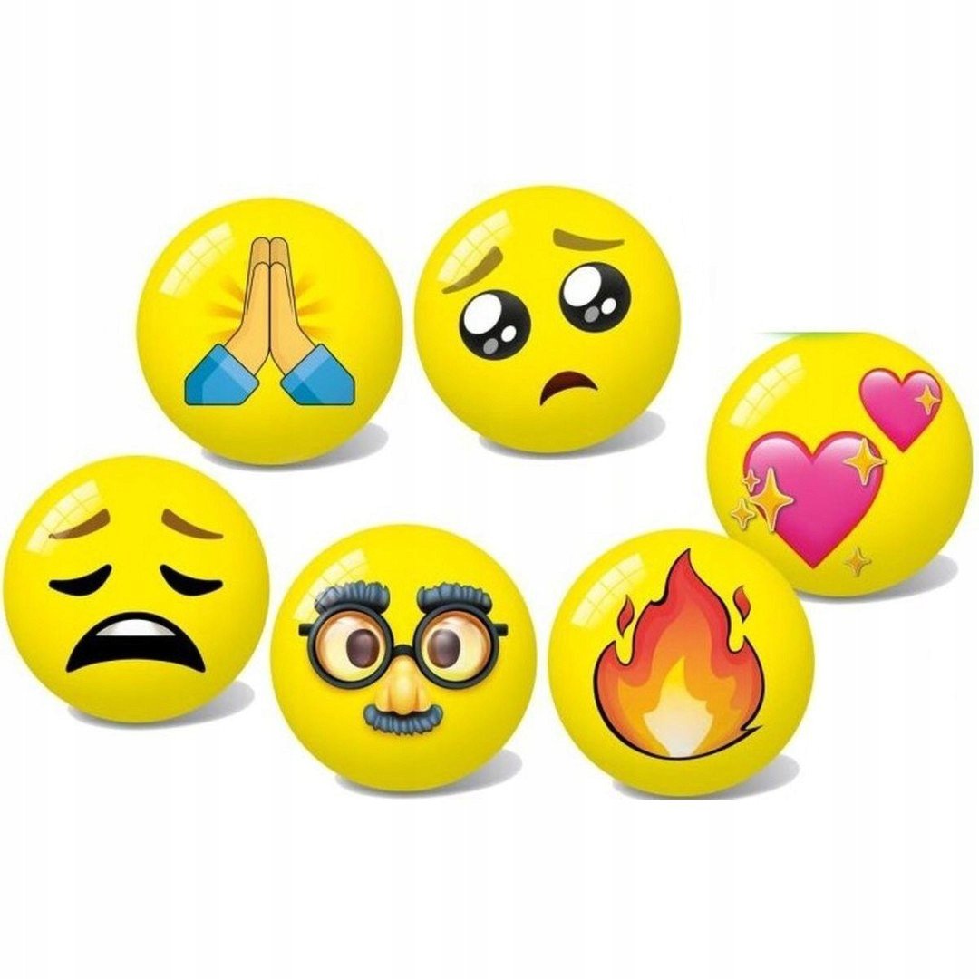 Piłka Emoji 23cm 6wz 34478 31599