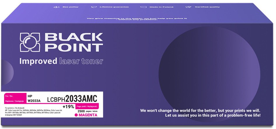 Toner Black Point [LCBPH2033AMC] Toner Color (HP W2033A) chip