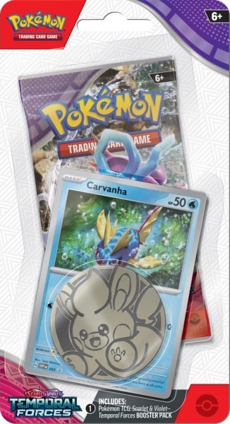 Triton Pokémon TCG Temporal Forces Checklane Blister Carvanha