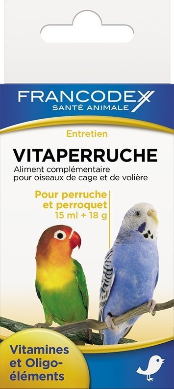 Francodex Witaminy dla papug 15 ml + 18 g
