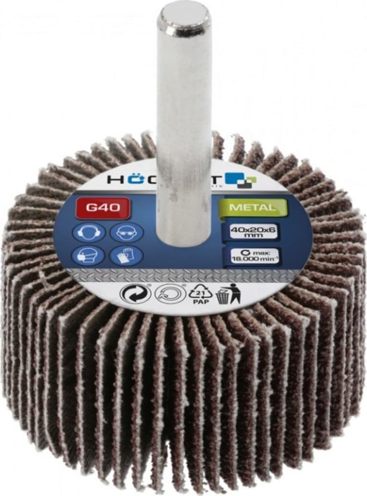 Högert Technik Ściernica listkowa trzpieniowa 40x20x6 G80