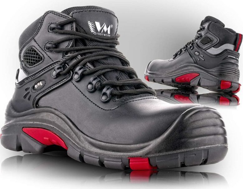 VM Footwear DALLAS S3 HRO SRC WR CI 5430 - trzewiki ochronne, membrana FREE-TEX, kopozytowy podnosek, wkładka kevlar antyprzebiciowa, PU/GUMA 39