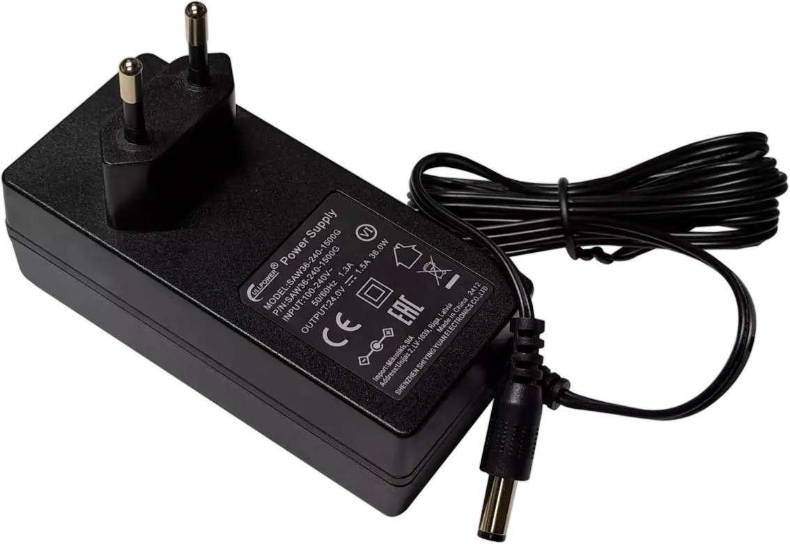 MikroTik Mikrotik SAW36-240-1500 adapter zasilający/ inwentor Wewnętrzna 36 W Czarny