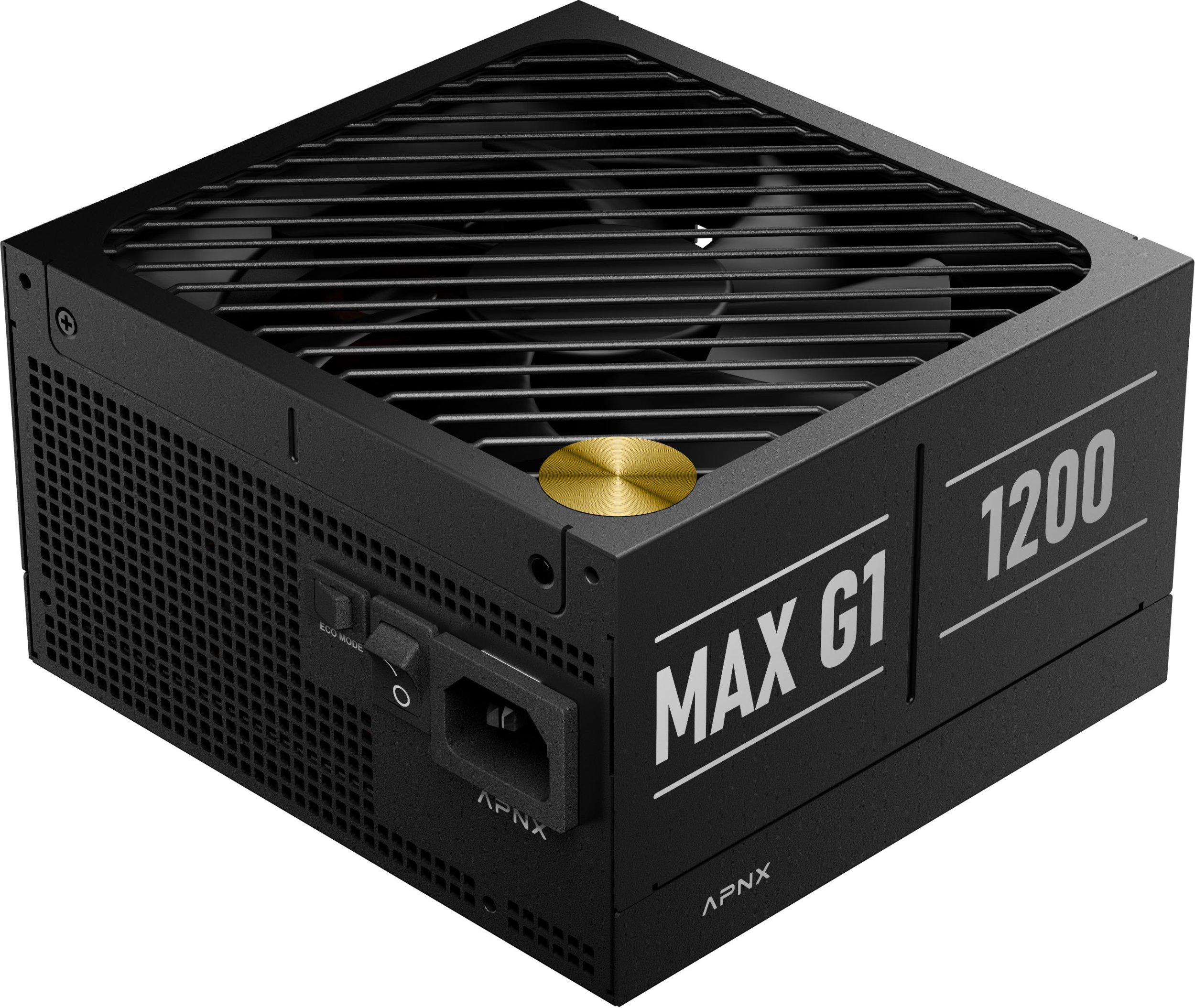 Zasilacz Apnx APNX MAX G1 1.200W 80 PLUS Gold zasilacz, ATX 3.1, PCIe 5.1, w pełni modularny, kompaktowy - 1.200 Watt, czarny