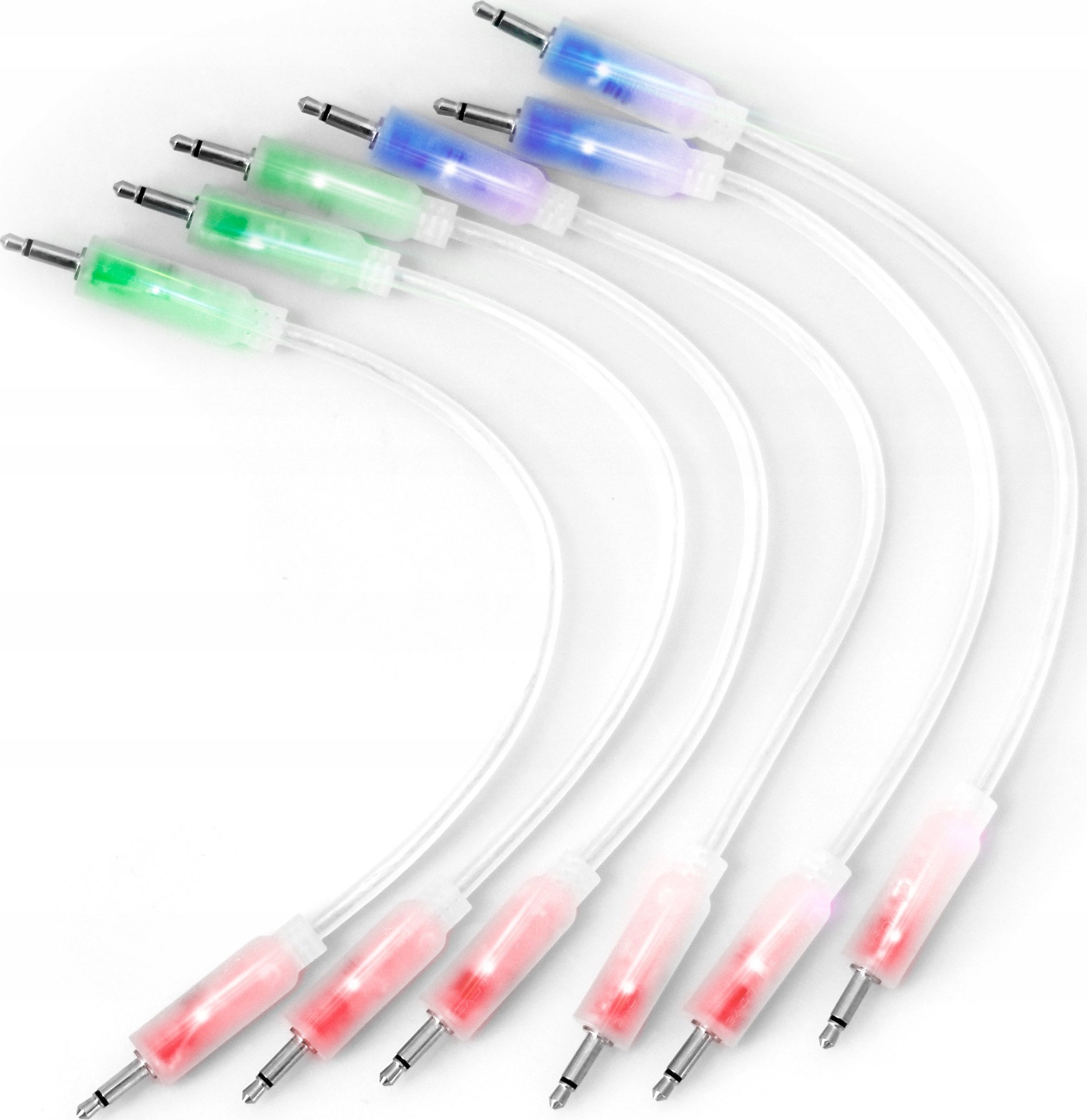 Kabel Medialove Jack 3.5mm - Jack 3.5mm 0.15m czerwony (MINIPATCH6X15LED)