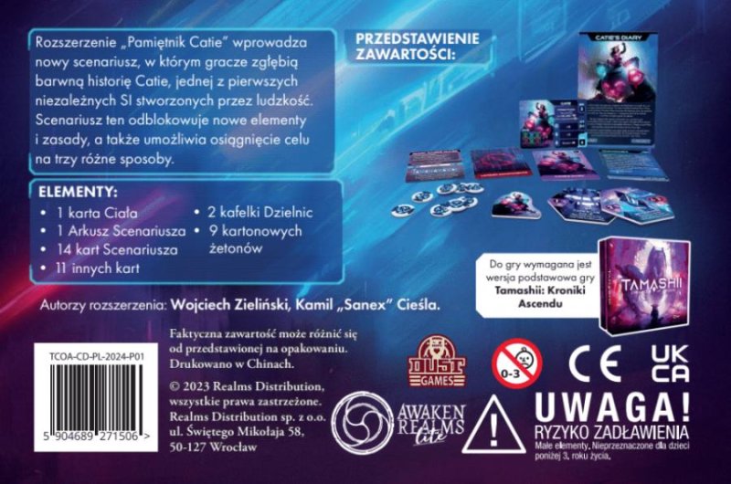 Awaken Realms GRA TAMASHII: PAMIĘTNIK CATIE (STANDEE) dodatek