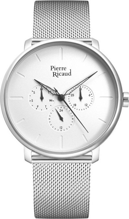 Zegarek Pierre Ricaud Zegarek męski Pierre Ricaud P97169.5113QF srebrny