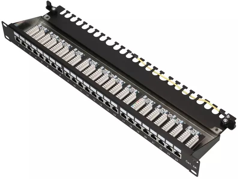 Extralink CAT6A STP Patchpanel 24 porty