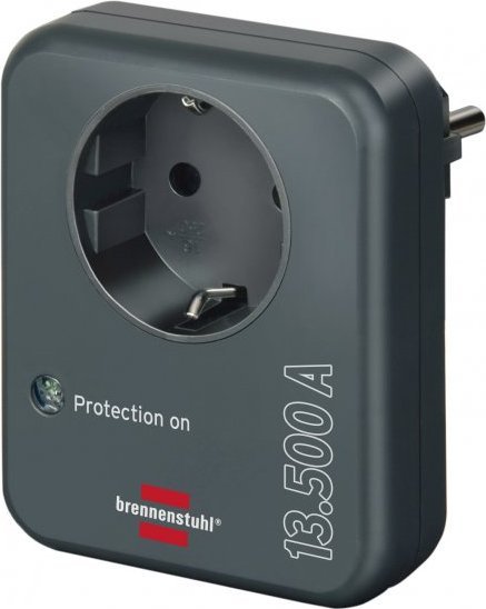 Brennenstuhl Adapter gniazdowy z ochroną przeciwprzepięciową 13.500 A