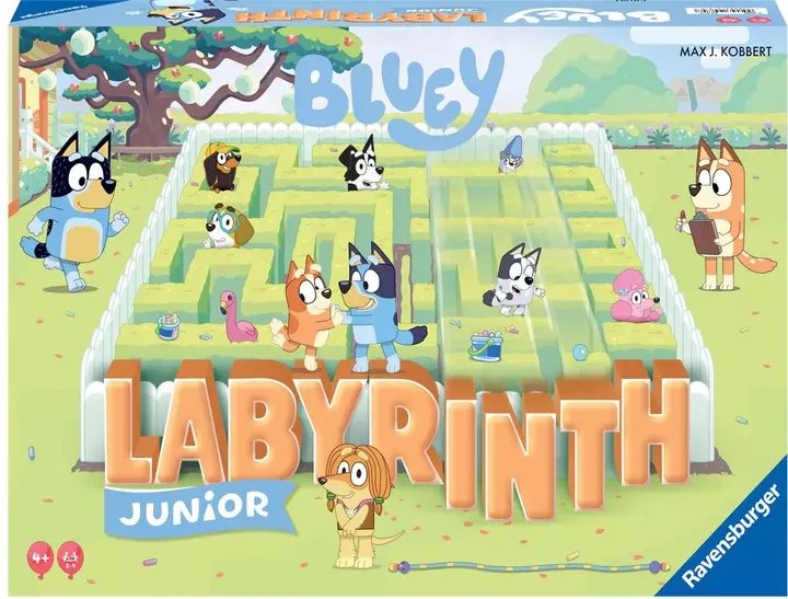 Ravensburger Gra planszowa Labyrinth: Junior Bluey