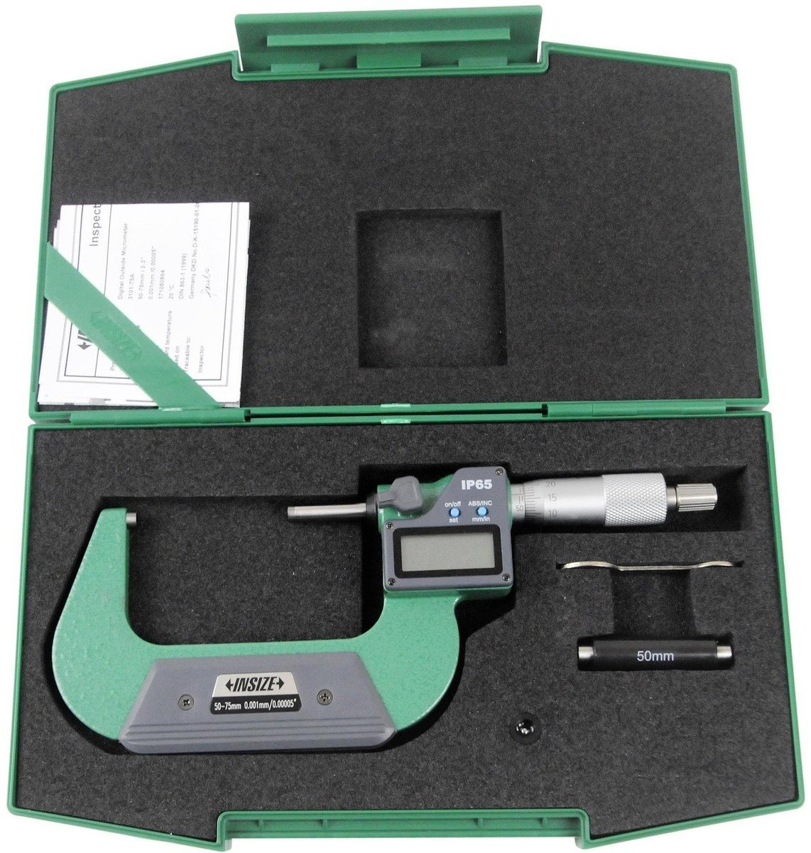Insize MIKROMETR CYFR. 50- 75 IP65 /CERT.