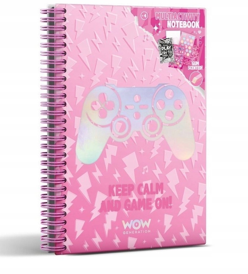 Valentino Notatnik A5 Gamer Valentina z naklejkami