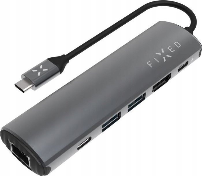 HUB USB Fixed Fixed | 6-port USB-C HUB Pro for laptops and tablets