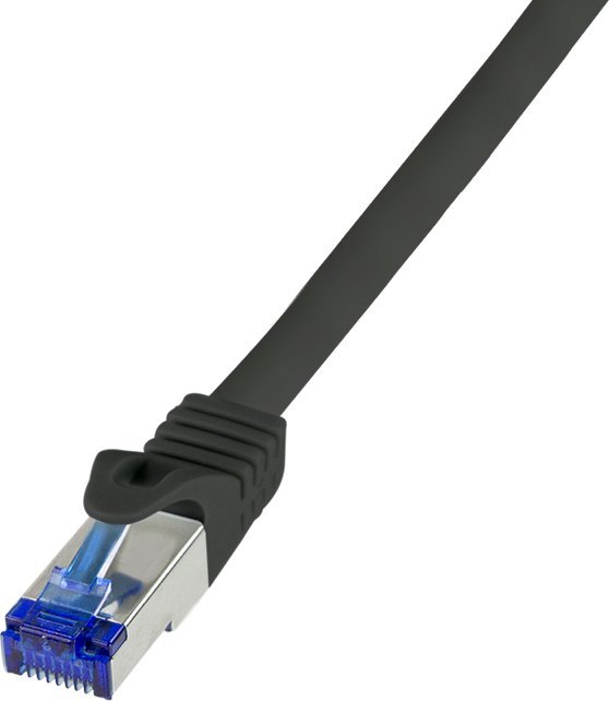 LogiLink LogiLink C6A013S kabel sieciowy Czarny 0,25 m Cat6a S/FTP (S-STP)