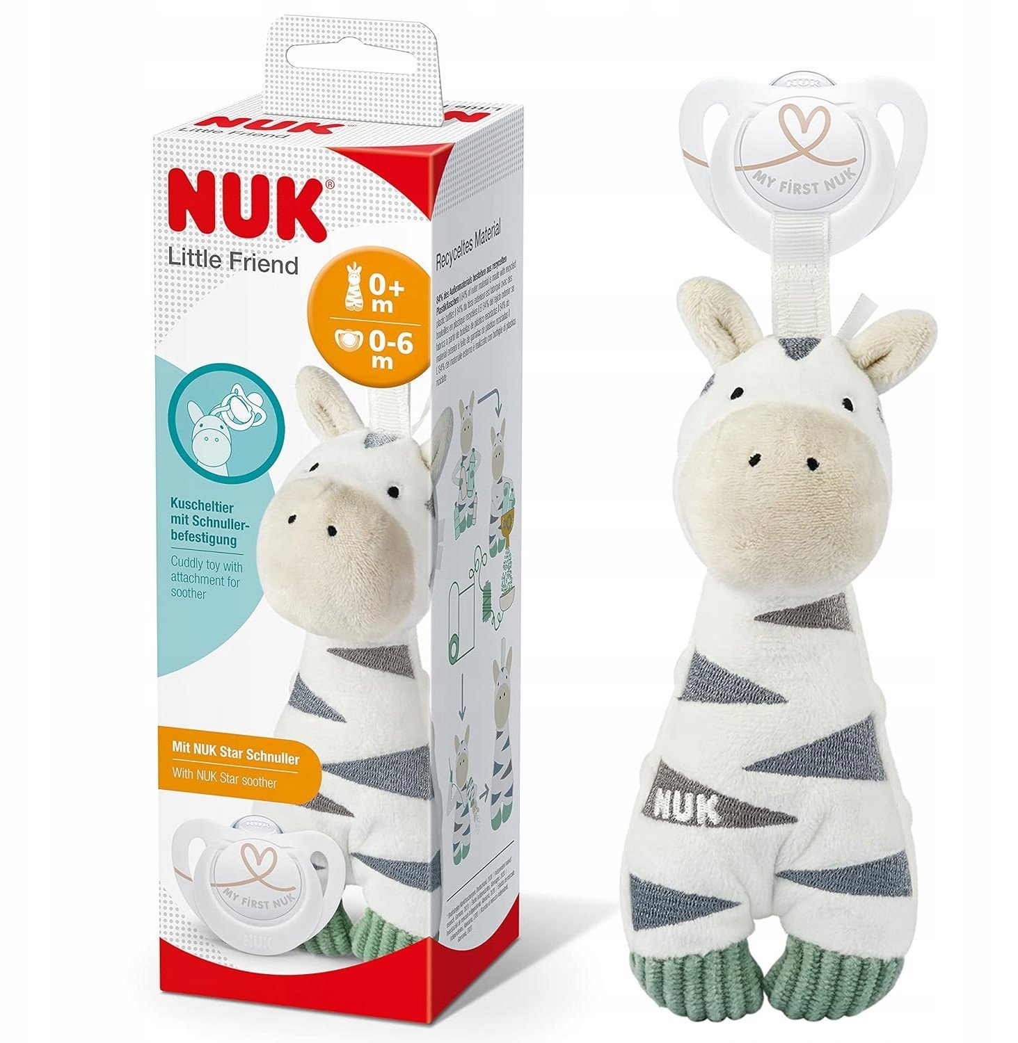 NUK Schnuller Buddy Little Friend Zebra