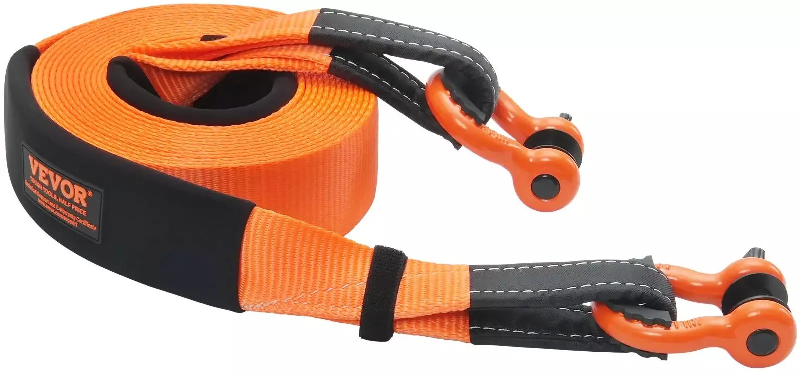 Taśma holownicza 9m wyciągarka 16T pętla shackle zestaw off-road terenówka