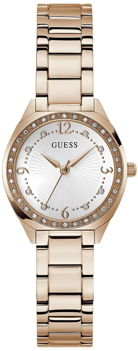 Zegarek Guess Zegarek damski Guess GW0767L3 CYRKONIE różowe złoto