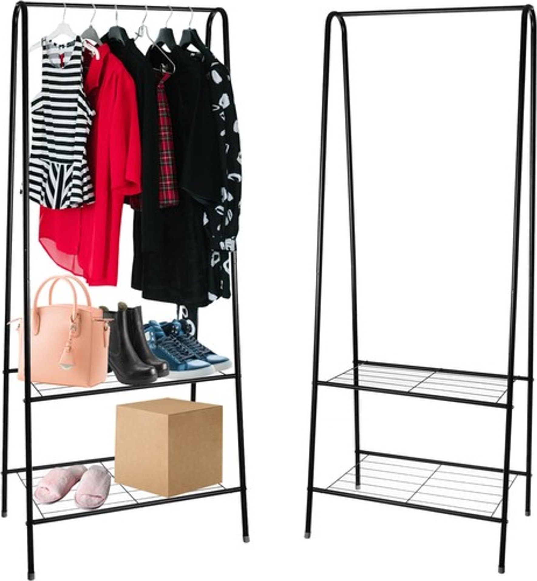 Ruhhy Wieszak na ubrania - stojak z półką na buty (22258)