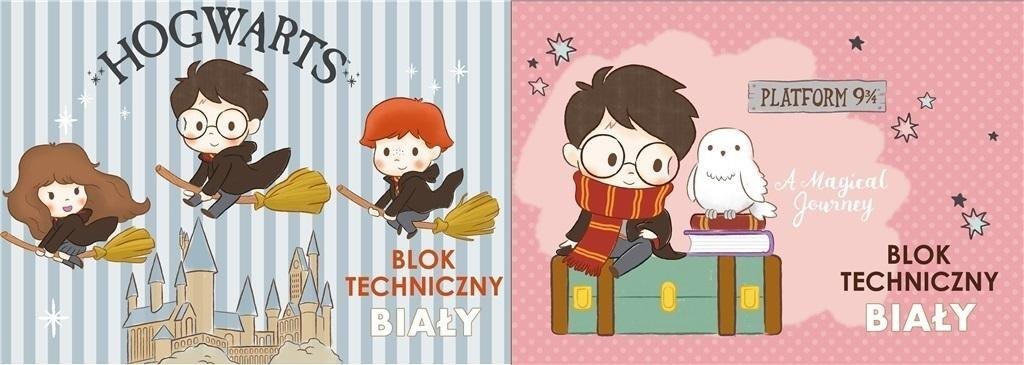 Beniamin Blok techniczny A4/10K biały Harry Potter
