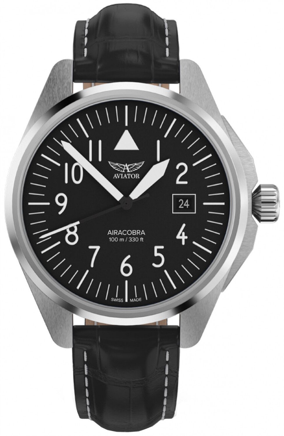 Zegarek Aviator Zegarek męski Aviator V.1.38.0.315.4 czarny