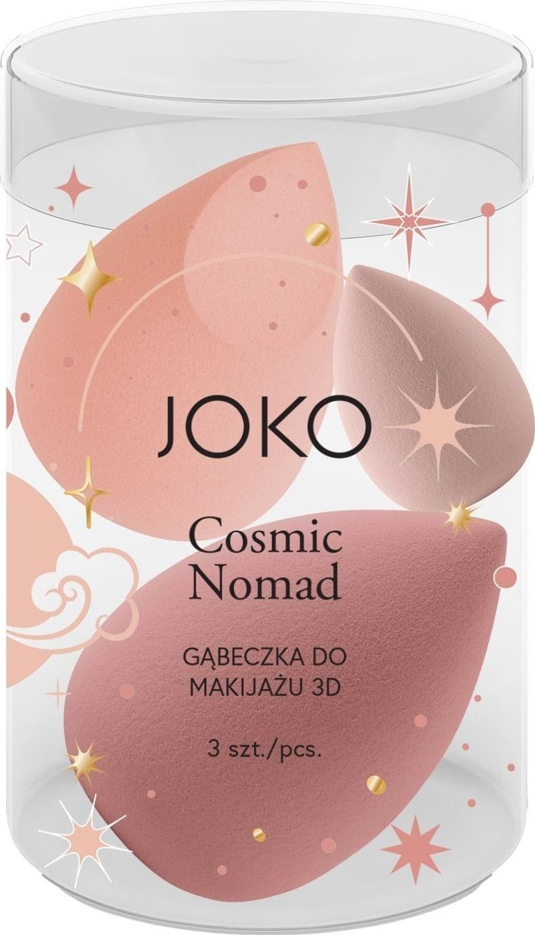 Joko JOKO Gąbeczka do makijażu 3D Cosmic Nomad 1op.-3szt