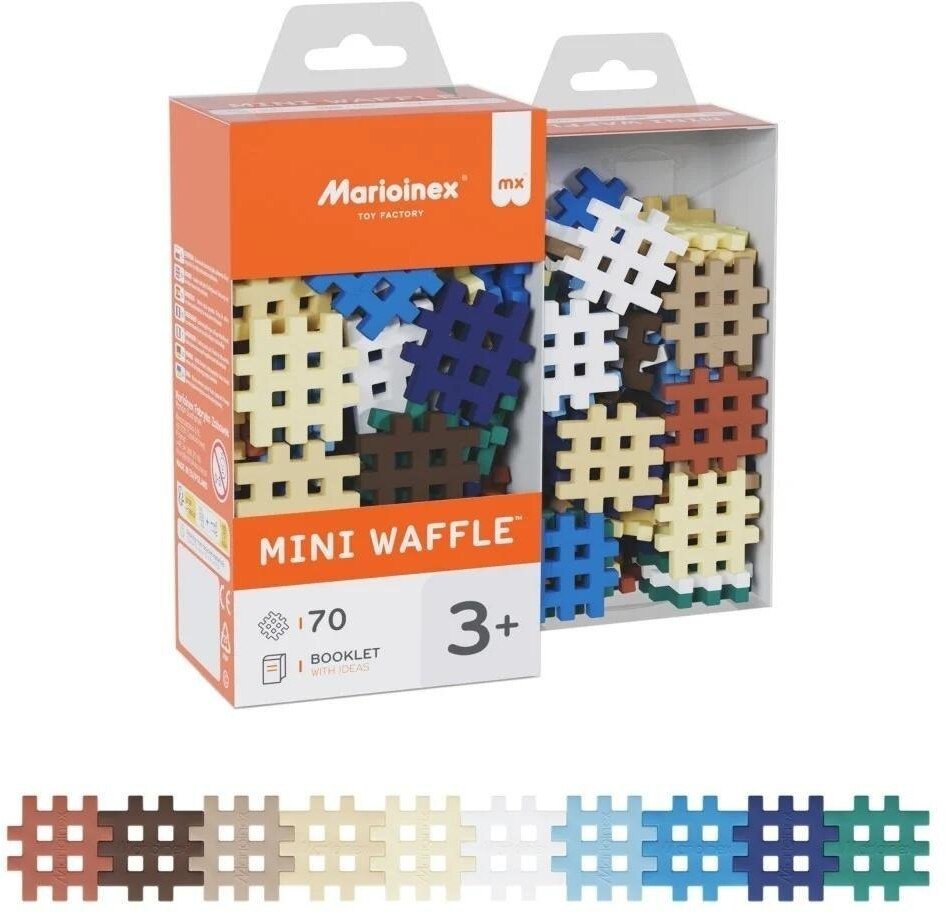 Marioinex Klocki waffle mini 70szt wzór 4 09041