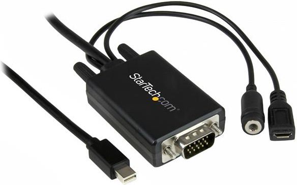 Kabel StarTech DisplayPort - D-Sub (VGA) 3m czarny (DP2VGAAMM3M)