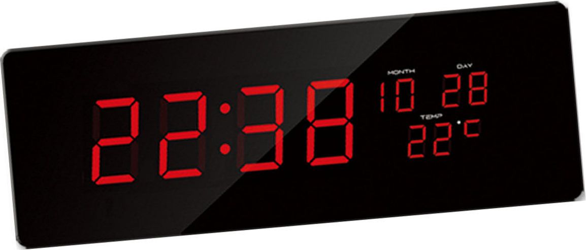 Фото - Радіоприймач / годинник JVD Zegar ścienny  DH2.2 LED Cyfry 7,5 cm Długość 51 cm 