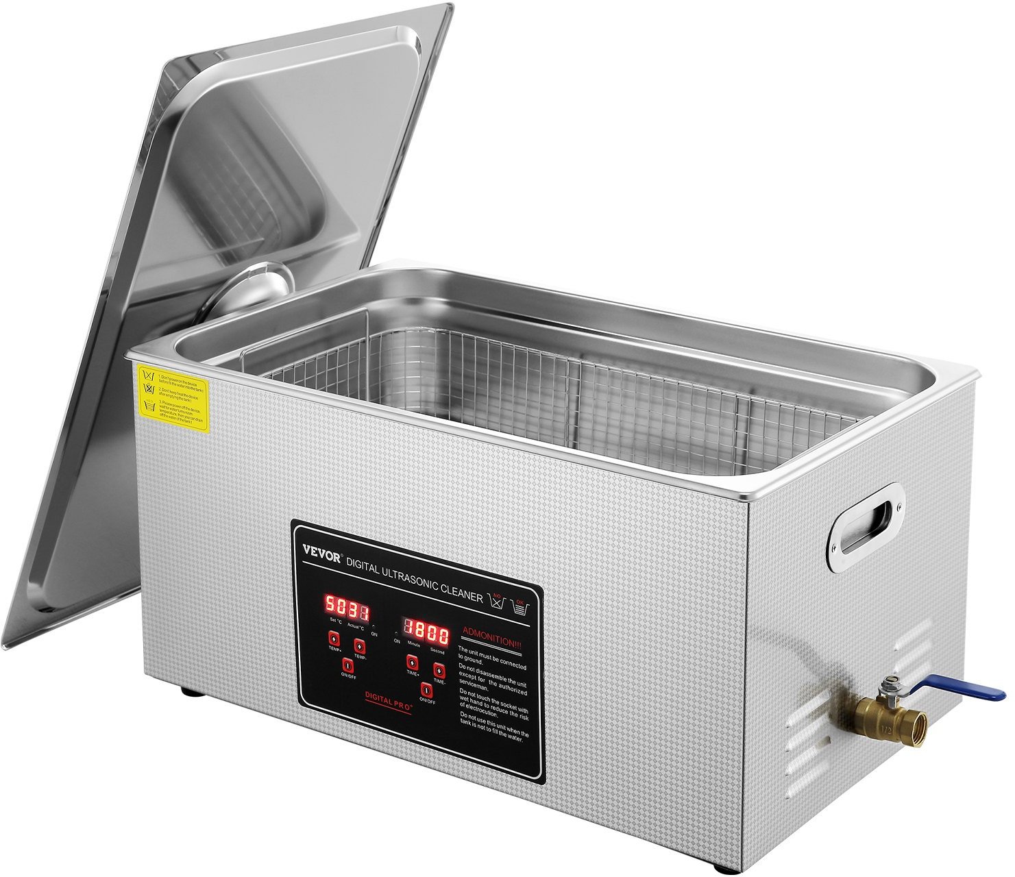 Myjka Ultradźwiękowa do czyszczenia biżuterii narzędzi 22L 480 W