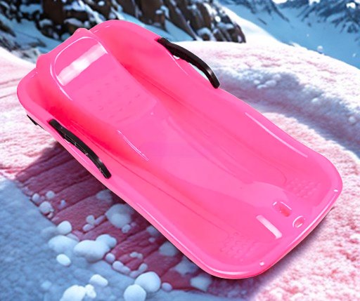 Sanki plastikowe dla dziecka - RÓŻOWE