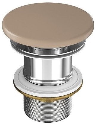 CERAMICZNY KOREK DO UMYWALEK BEZ PRZELEWU BRĄZ MAT