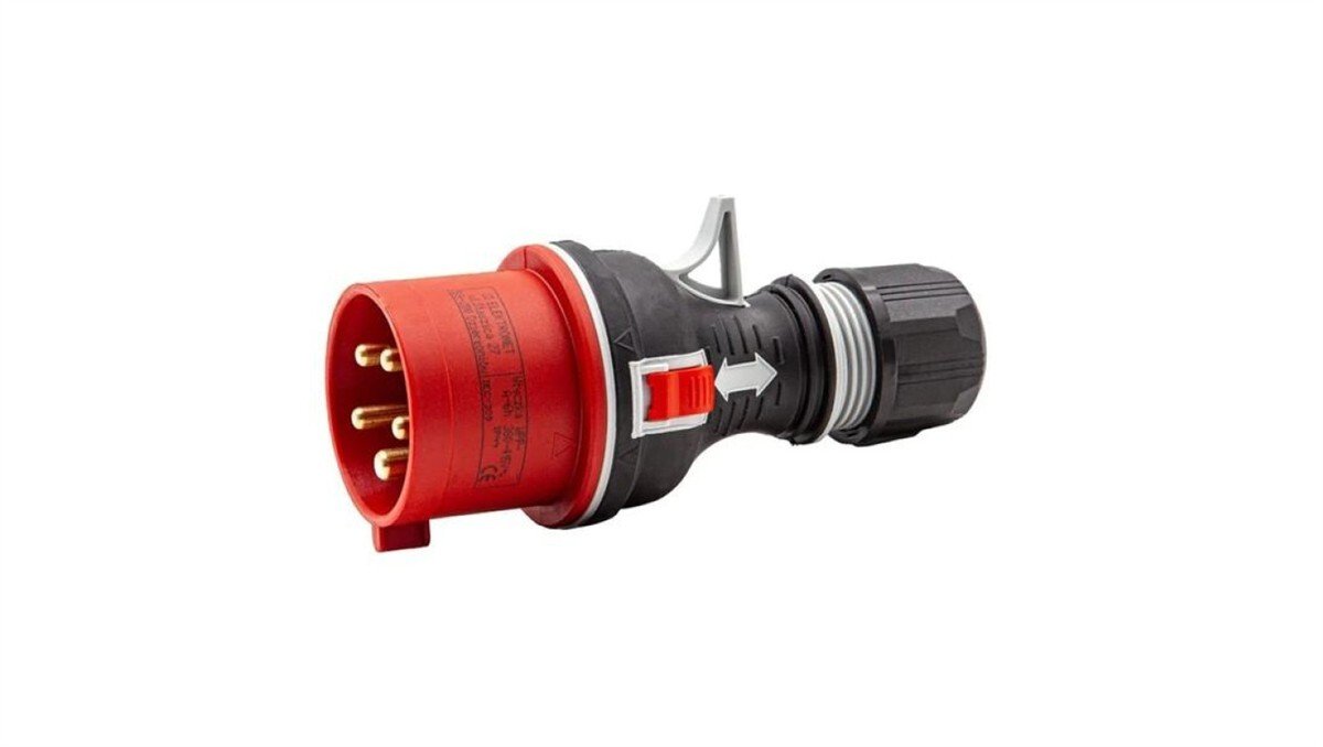 Elektromet Wtyczka przenośna prosta WPP 16/5 premium black (922090)