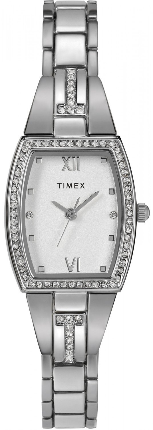 Zegarek Timex Zegarek damski Timex TW2W95600 CYRKONIE srebrny