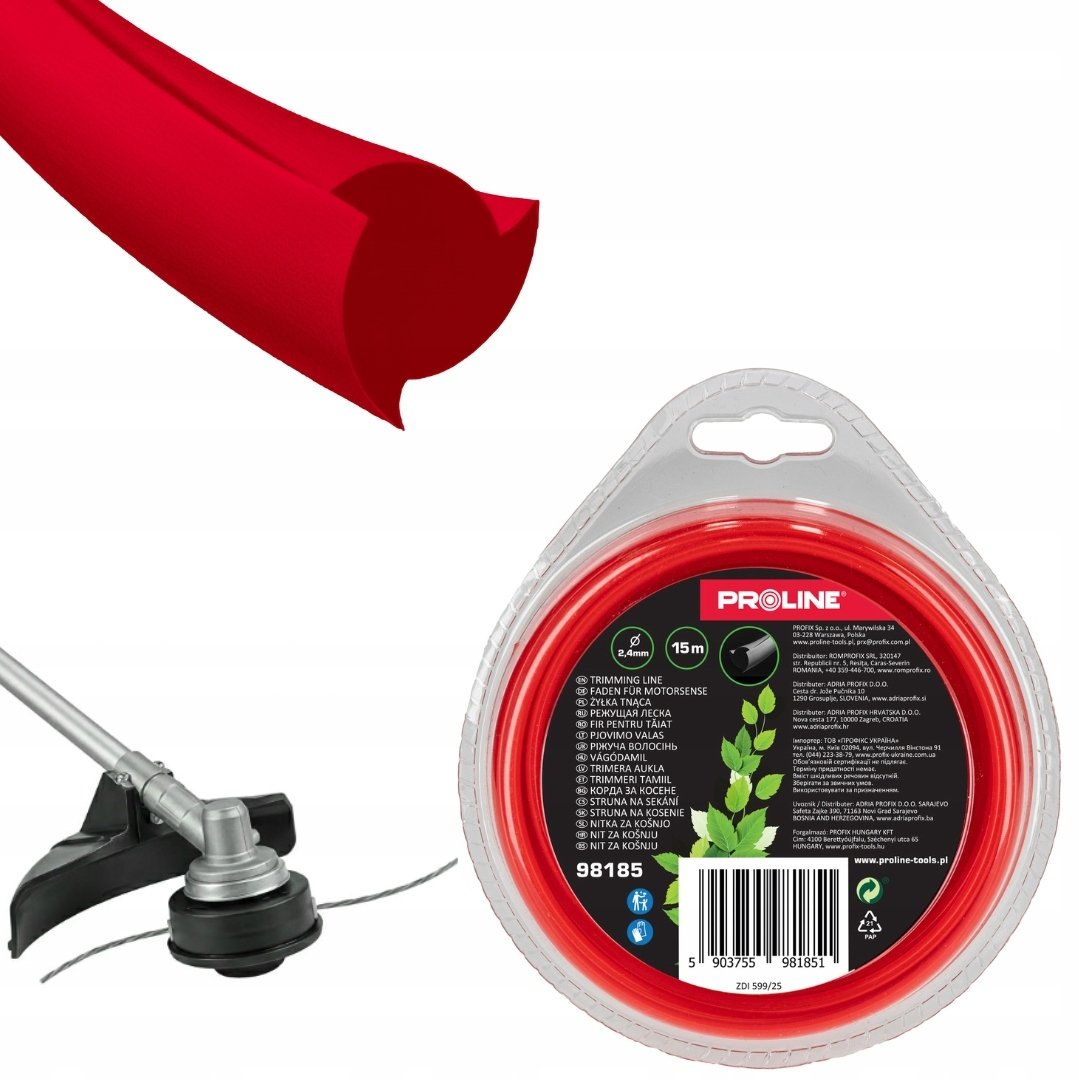 Pro-Line ŻYŁKA TNĄCA TRÓJKĄTNA 2.4MM X 15M, PROLINE