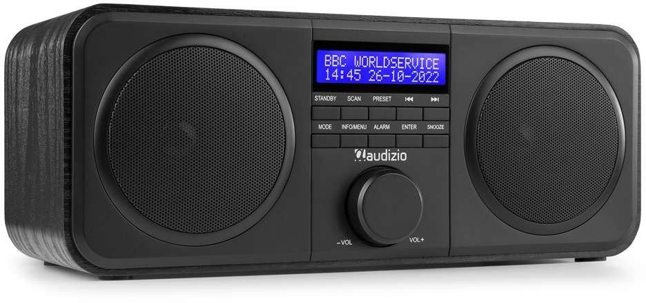 Radioodtwarzacz Audizio Radio cyfrowe stereo FM DAB+ Novara czarne jeden rozmiar