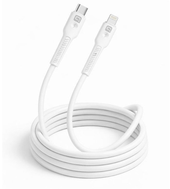 Quik Accessories QK-1022 Soft Silicone 27W Charging & Data Cable USB-C to Lightning 1m