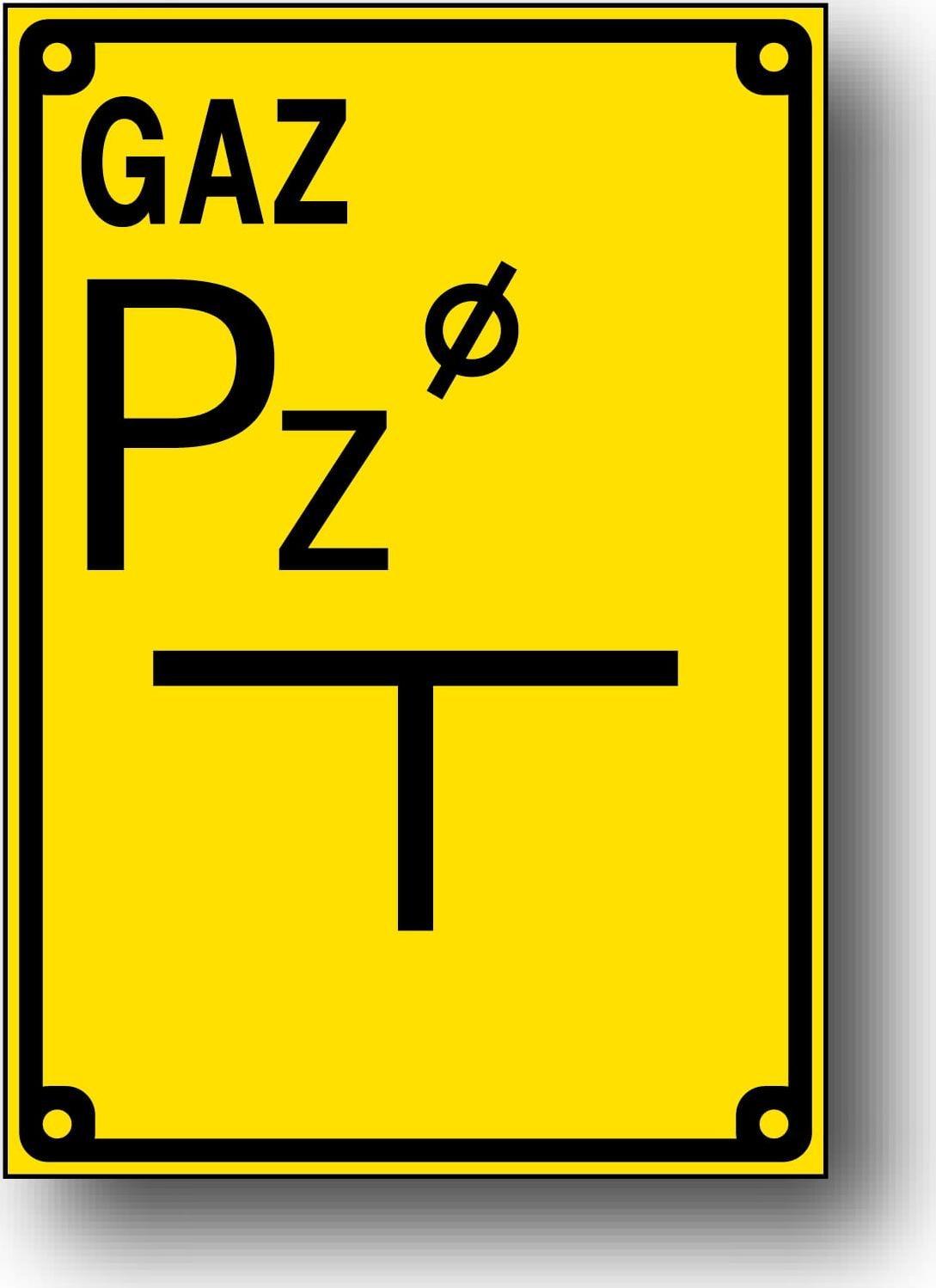 Mój dom Todg-9 Pz Tabliczka Pcv Punktu Załamania Gazociągu