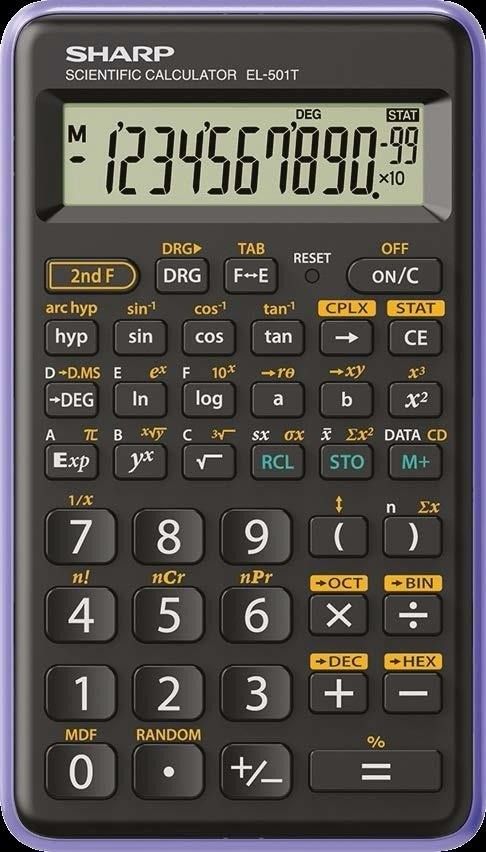 Фото - Калькулятор Sharp Kalkulator   CALCULATOR SCIENTIFIC EL501TBVL 