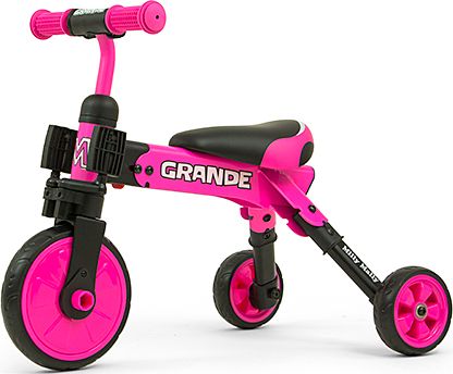 Rowerek biegowy Milly Mally Trójkołowy 2w1 Grande Pink