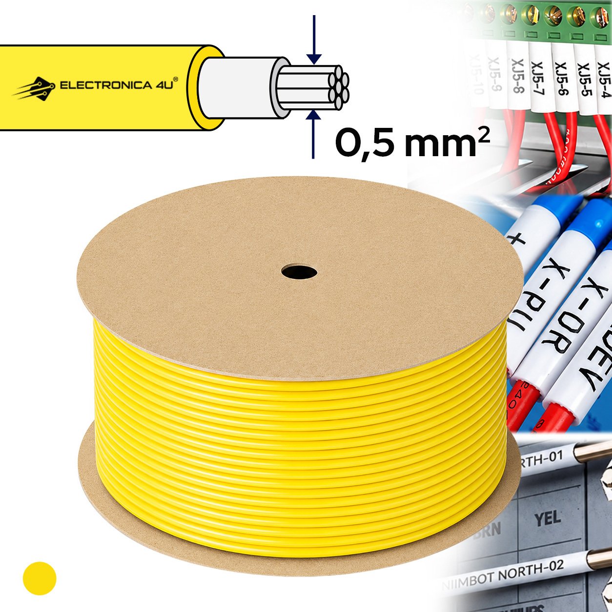 Niimbot Rurki nośnik PVC do drukarki Niimbot C1 oznaczanie kabli przewodów 0,5mm
