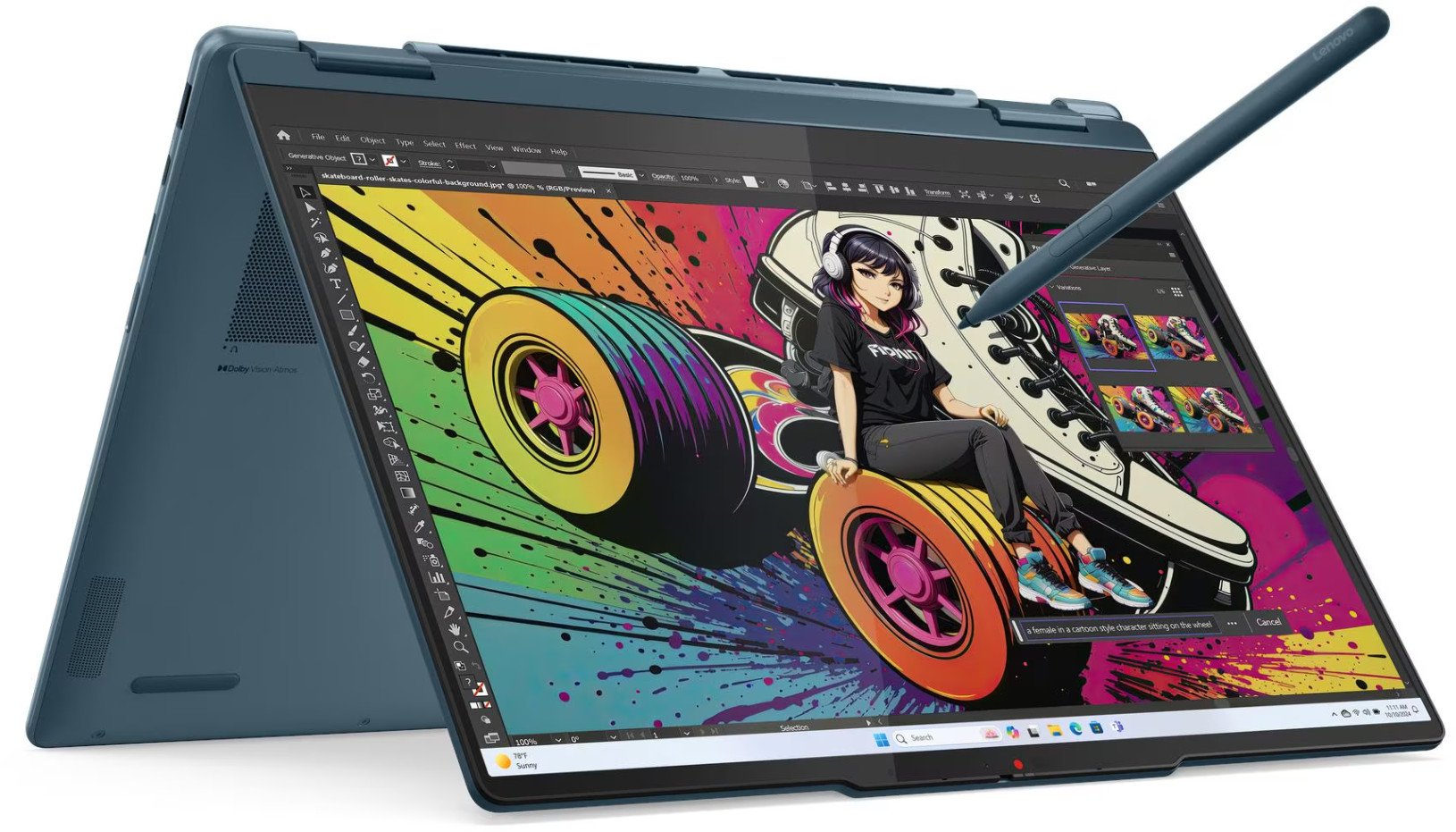 Laptop Lenovo Yoga 7 2-in-1 14AKP10 Ryzen AI 5 340 / 16 GB / 512 GB / W11 (83JR004FPB)