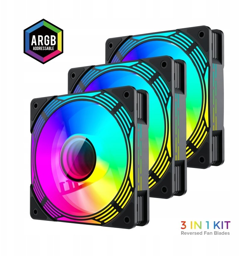 Wentylator GameMax Gamemax Case Fan | KF300R BK | Black