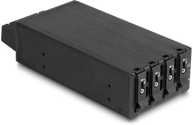 Kieszeń Delock Slim Bay Ramka wymienna na 4 x M.2 NVMe SSD z interfejsem Slim SAS SFF-8654